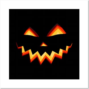 Halloween Pumkins Face Posters and Art